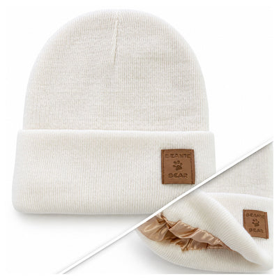 Bonnet Beanie-Bear® Satin Crème