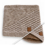 Cache-cou Doublé Beige chiné