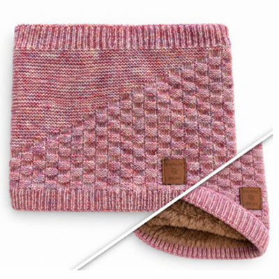 Cache-cou Doublé Rose chiné