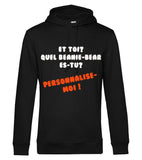 Hoodie coton bio Unisexe NOIR