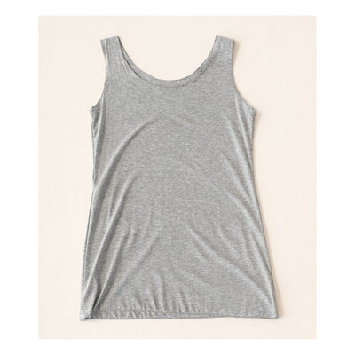 T-shirt sans manche Gris chiné