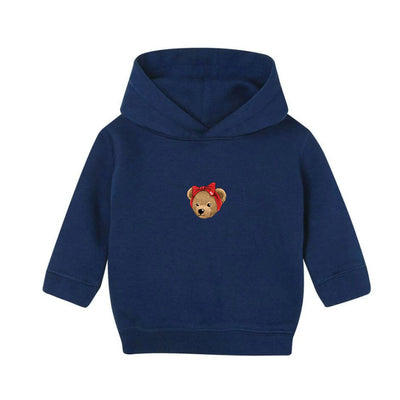 Hoodie Bébé-BEAR 10-ROSE/BEU MARINE