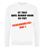 Sweat coton bio Unisexe BLANC