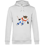 Hoodie coton bio BEAR 06 - NOIR