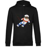 Hoodie coton bio BEAR 06 - NOIR