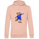 Hoodie coton bio BEAR 22 - ROSE