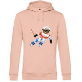 Hoodie coton bio BEAR 06 - NOIR