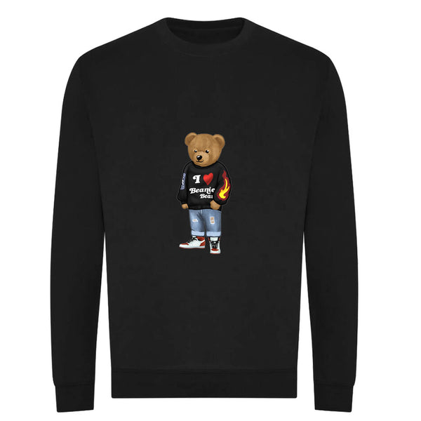 Sweat coton bio BEAR 18 - NOIR