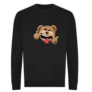 Sweat coton bio BEAR 23 - NOIR