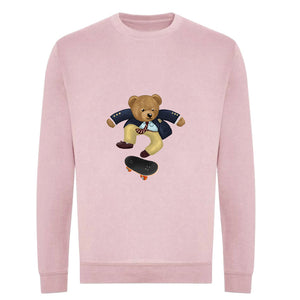 Sweat coton bio BEAR 12 - ROSE