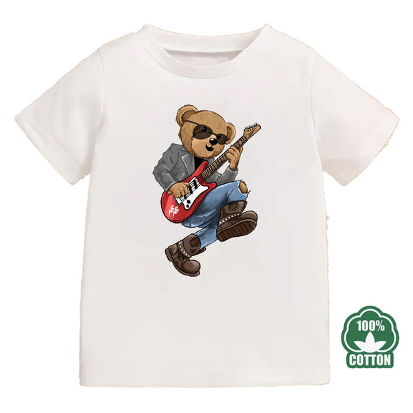 T-shirt -ENFANT-BEAR 26-BLANC