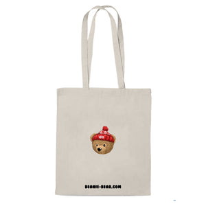 Tote-bag naturel coton bio BEAR 09