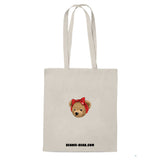 Tote-bag NOIR coton bio BEAR 10