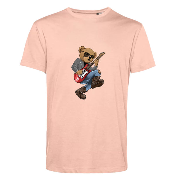 T-shirt Homme-Col rond-BEAR 26-ROSE DOUX