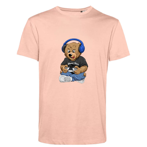 T-shirt Homme-Col rond-BEAR 27-ROSE DOUX