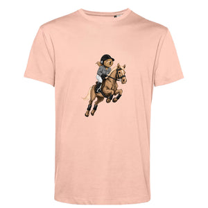 T-shirt Homme-Col rond-BEAR 28-ROSE DOUX
