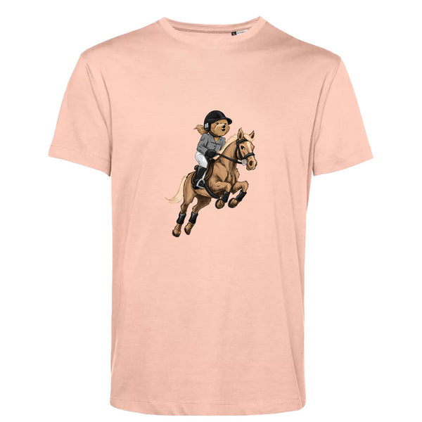 T-shirt Homme-Col rond-BEAR 28-ROSE DOUX