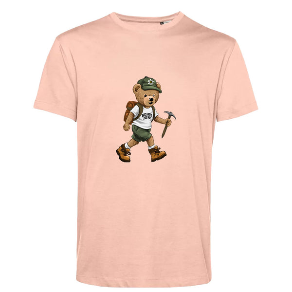 T-shirt Homme-Col rond-BEAR 29-ROSE DOUX