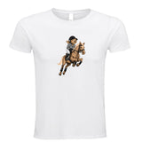T-shirt-Unisexe-Col rond-BEAR 28-Blanc/Noir