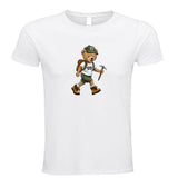T-shirt-Unisexe-Col rond-BEAR 29-Blanc/Noir
