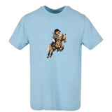 T-shirt-Unisexe-Col rond-BEAR 28-Bleu ciel