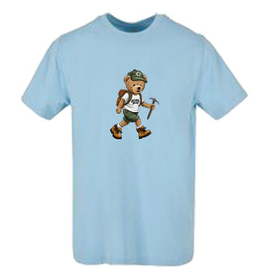 T-shirt-Unisexe-Col rond-BEAR 29-Bleu ciel