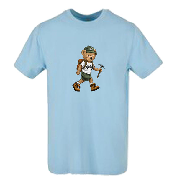 T-shirt-Unisexe-Col rond-BEAR 29-Bleu ciel