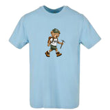 T-shirt-Unisexe-Col rond-BEAR 29-Bleu ciel