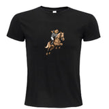 T-shirt-Unisexe-Col rond-BEAR 28-Blanc/Noir