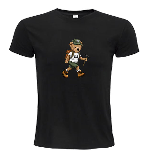 T-shirt-Unisexe-Col rond-BEAR 29-Blanc/Noir