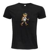 T-shirt-Unisexe-Col rond-BEAR 29-Blanc/Noir