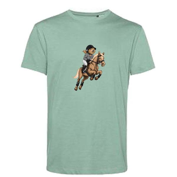 T-shirt-Unisexe-Col rond-BEAR 28-Sauge