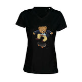 T-shirt col V - femme - BEAR 12 - ROSE