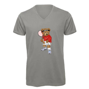 T-shirt col V - homme - BEAR 19 - GRIS