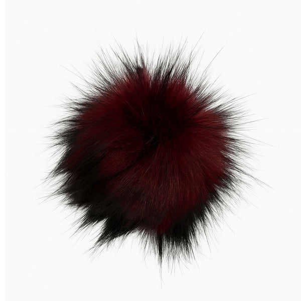 Pompon bordeau/noir Beanie-Bear®