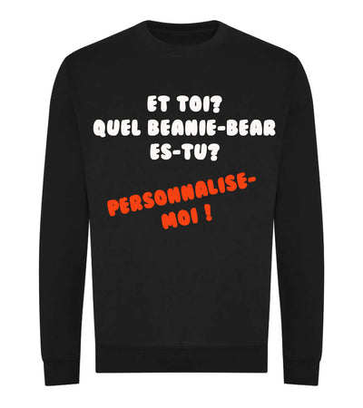 Sweat coton bio Unisexe NOIR