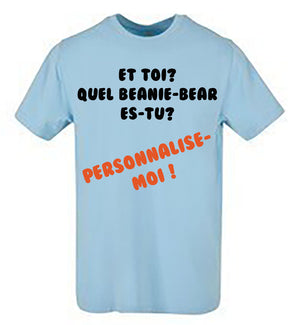 T-shirt-Unisexe-Col rond-Bleu ciel