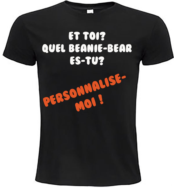 T-shirt-Unisexe-Col rond-Noir