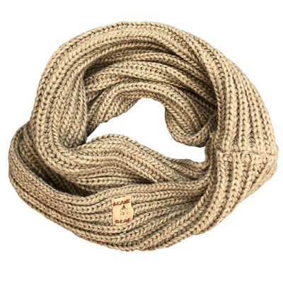 Cache cou beige clair