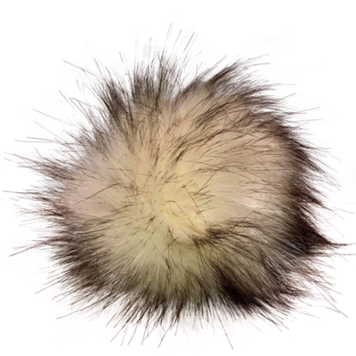 Pompon Blanc et noir Beanie-Bear®
