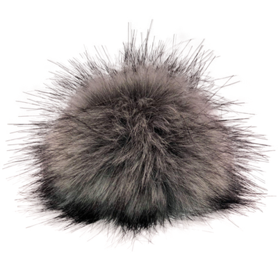 Pompon gris et noir Beanie-Bear®